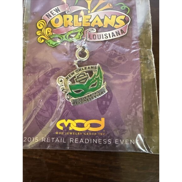 Official Harley-Davidson Sterling Silver Dealer Meeting Charm - New Orleans 2015 - Picture 3 of 5